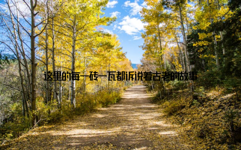 这里的每一砖一瓦都诉说着古老的故事